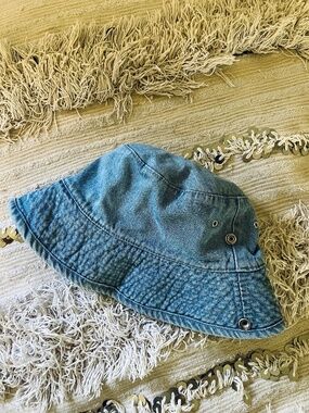 Vintage 90’s 100% Cotton Blue Denim Bucket Hat